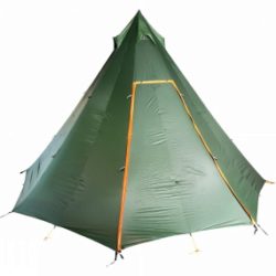WickiUp 6 Tent with Zip Footprint and Door Curtain